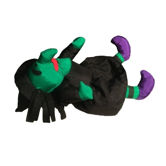 Plush Halloween Witch-- green Black - Picture 3 of 7